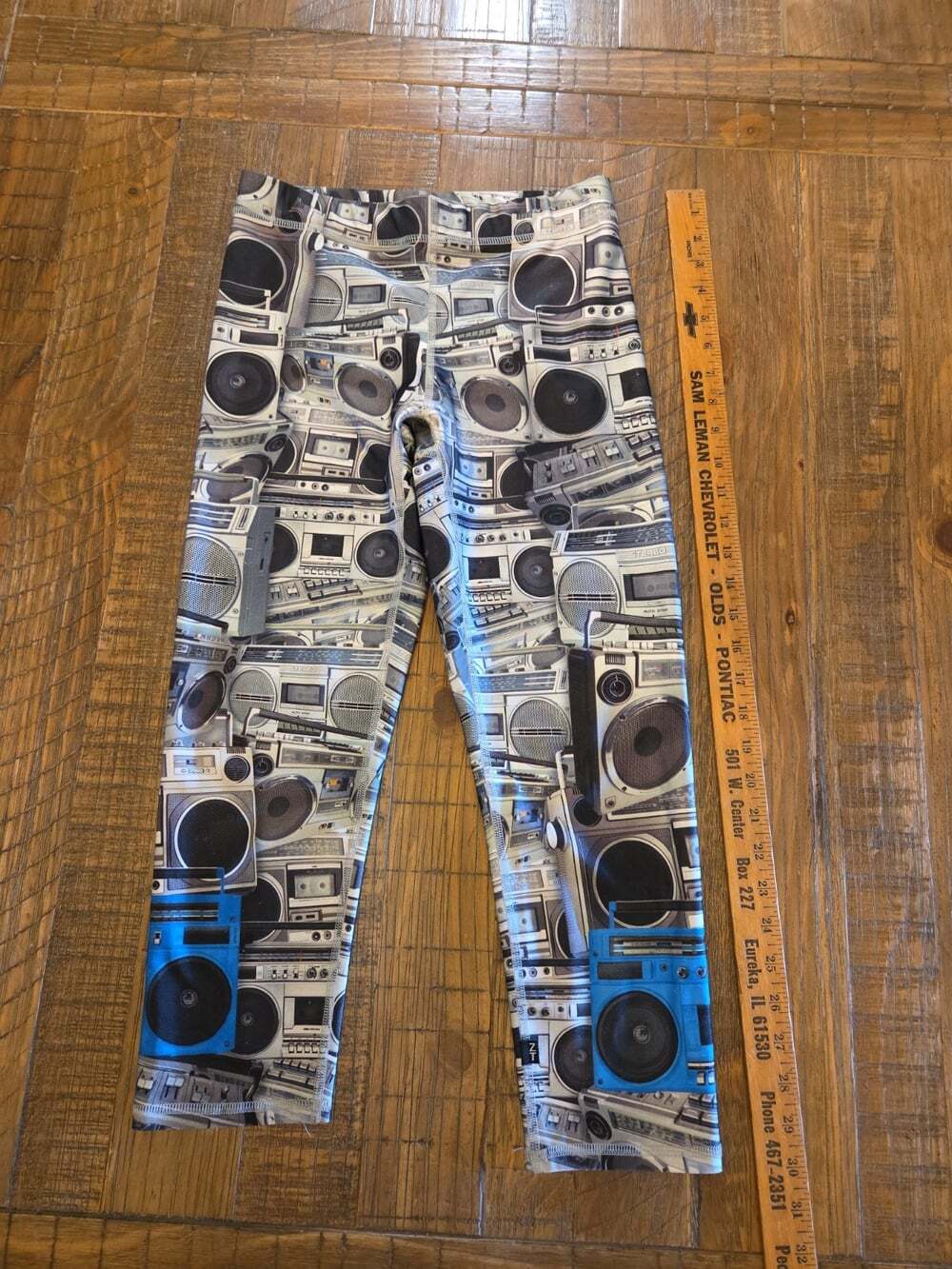 Zara Terez Boom Box Stereo Leggings Capri Women's L
